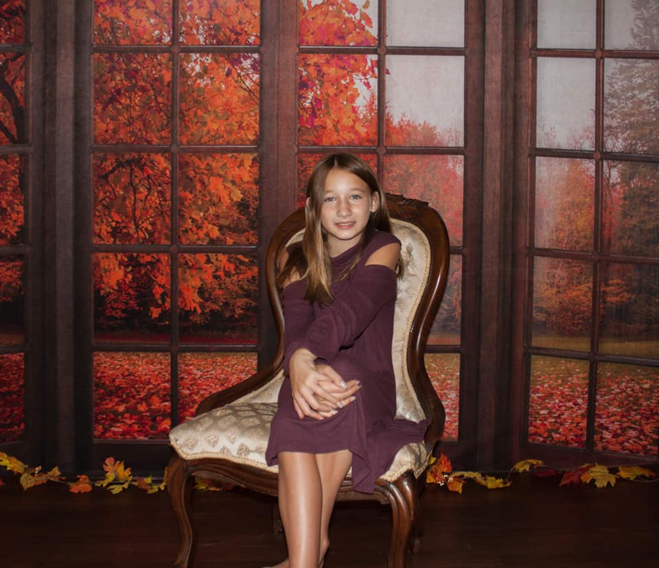 Kate Autumn Fallen Leaves Backdrop Window for Photography - Kate Backdrop AU