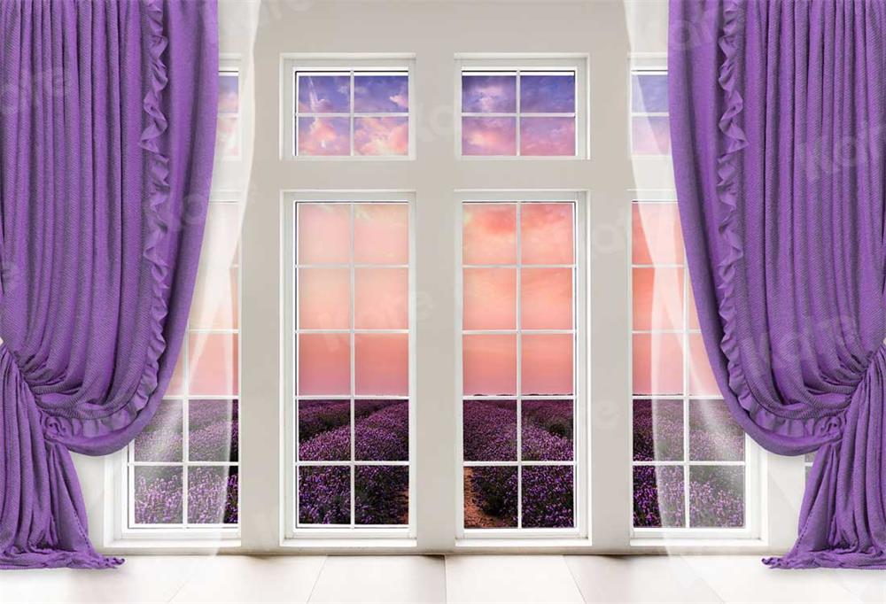 Kate Window Purple Curtain Lavender Backdrop for Photography - Kate Backdrop AU