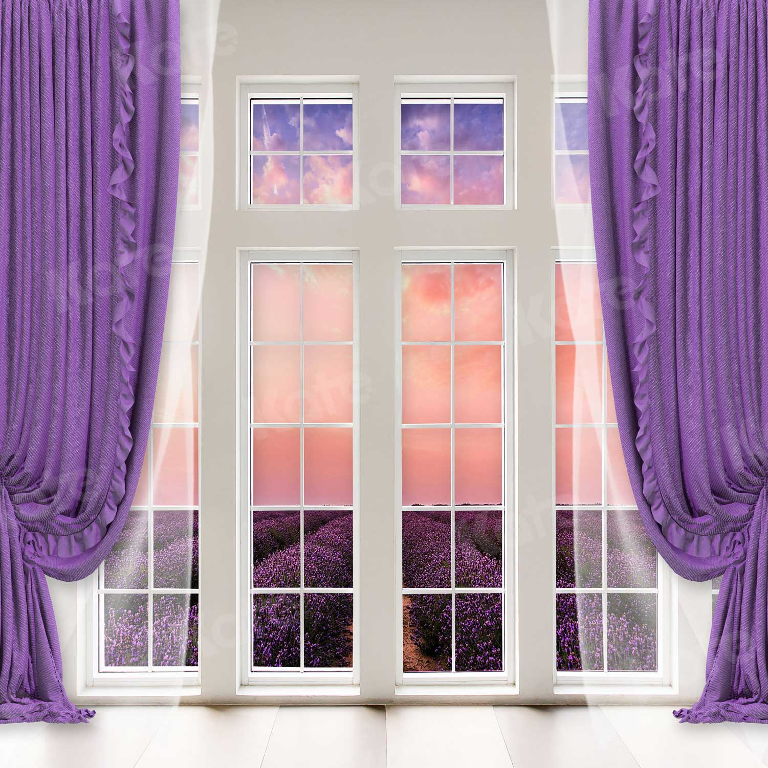 Kate Window Purple Curtain Lavender Backdrop for Photography - Kate Backdrop AU