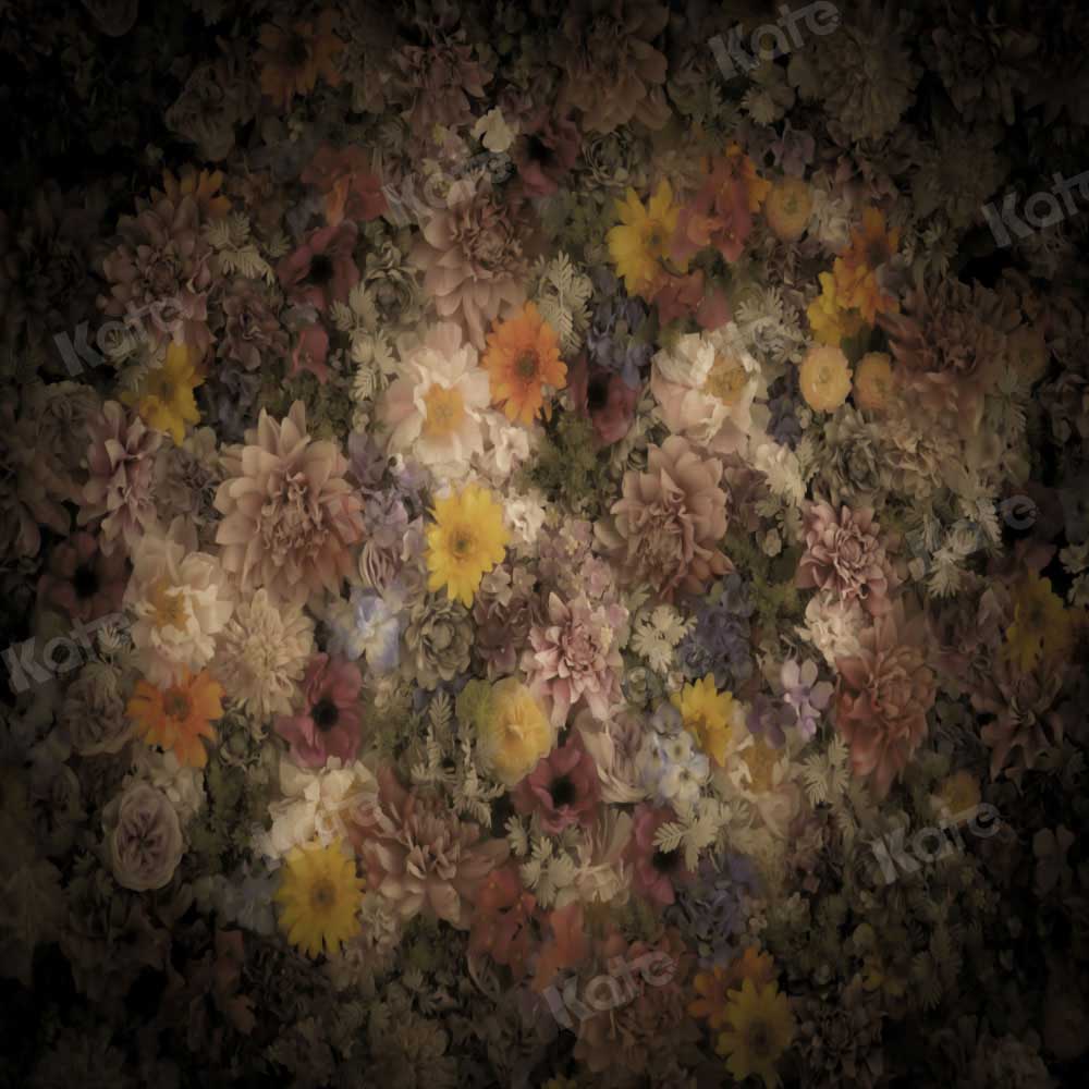 Kate Fine Art Brown Floral Backdrop Designed by Chain Photography - Kate Backdrop AU