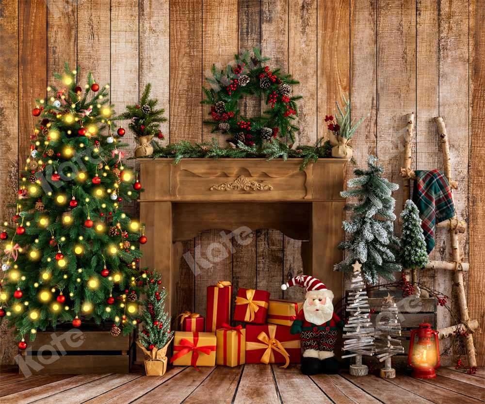 Kate Christmas Gifts Wreath Backdrop Designed by Emetselch - Kate Backdrop AU