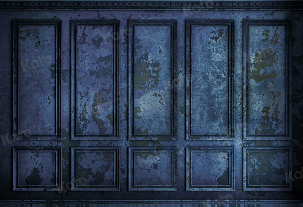 Kate Retro Wall Old Blue Backdrop Designed by Chain Photography - Kate Backdrop AU