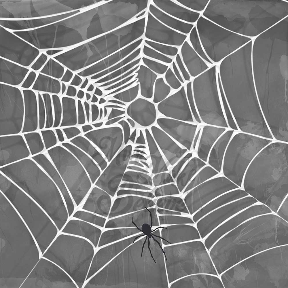 Kate Halloween Spooky Spider Web Backdrop Designed by Mini MakeBelieve - Kate Backdrop AU