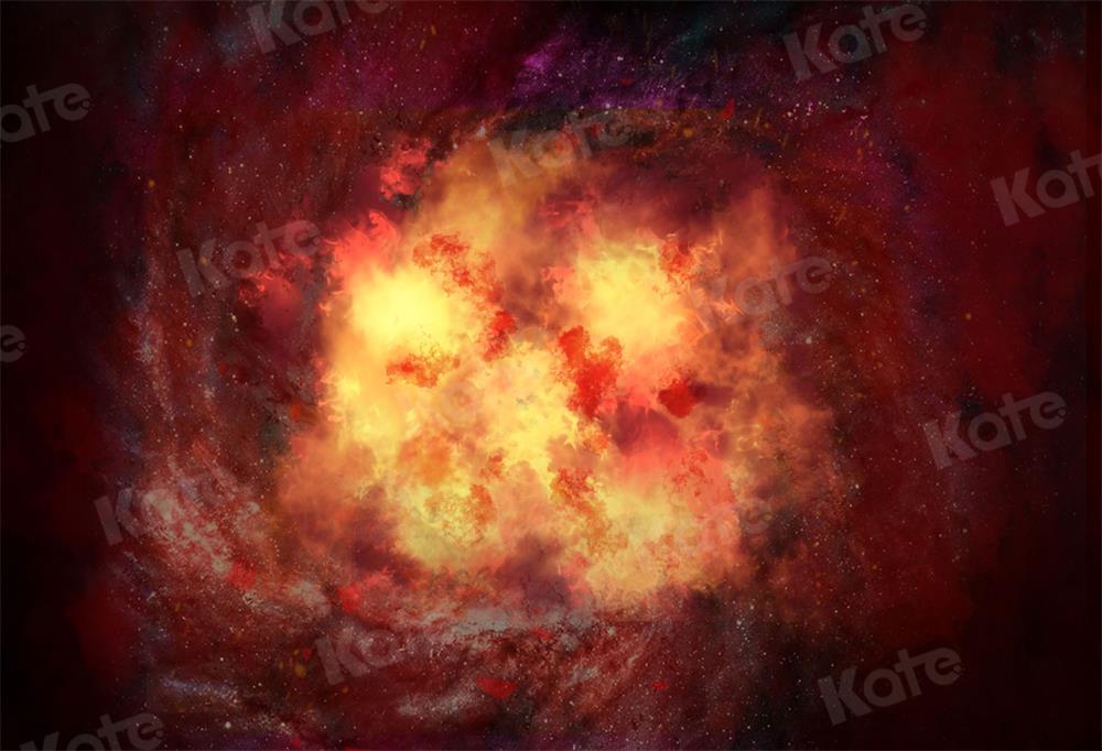 Kate Red Space Backdrop Universe Star Abstract for Photography - Kate Backdrop AU