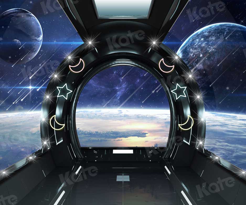 Kate Space Ship Backdrop Meteor for Photography - Kate Backdrop AU