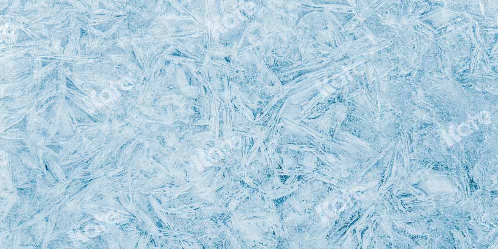 Kate Winter Christmas Abstract Backdrop Texture Ice Crystals Designed by Chain Photography - Kate Backdrop AU