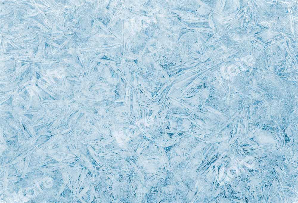Kate Winter Christmas Abstract Backdrop Texture Ice Crystals Designed by Chain Photography - Kate Backdrop AU