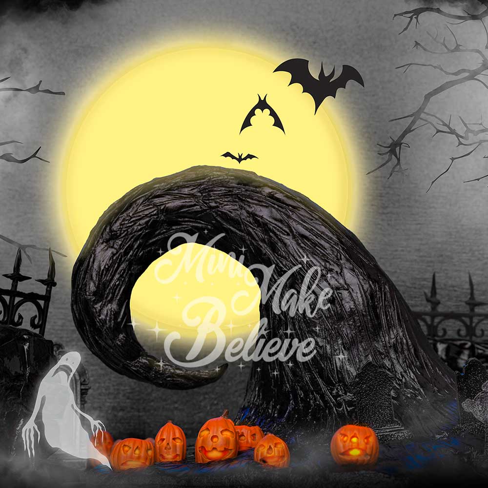 Kate Halloween Nightmare Backdrop Full Moon Designed by Mini MakeBelieve - Kate Backdrop AU
