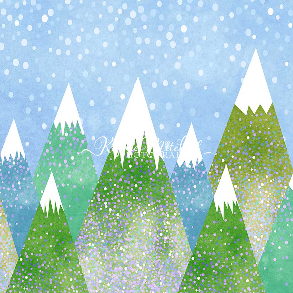 Kate Boy Mountains Backdrop Blue Green Designed By Krystle Mitchell Photography - Kate Backdrop AU