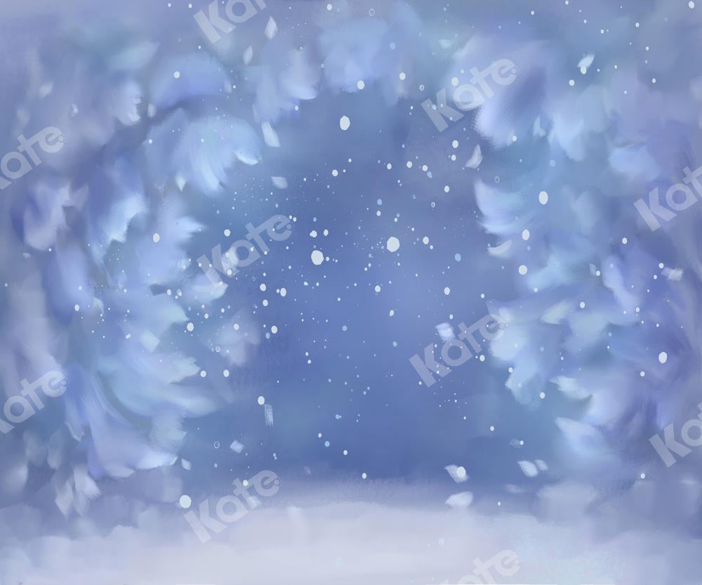 Kate Winter Snowflakes Backdrop Blue Dream Designed by GQ - Kate Backdrop AU