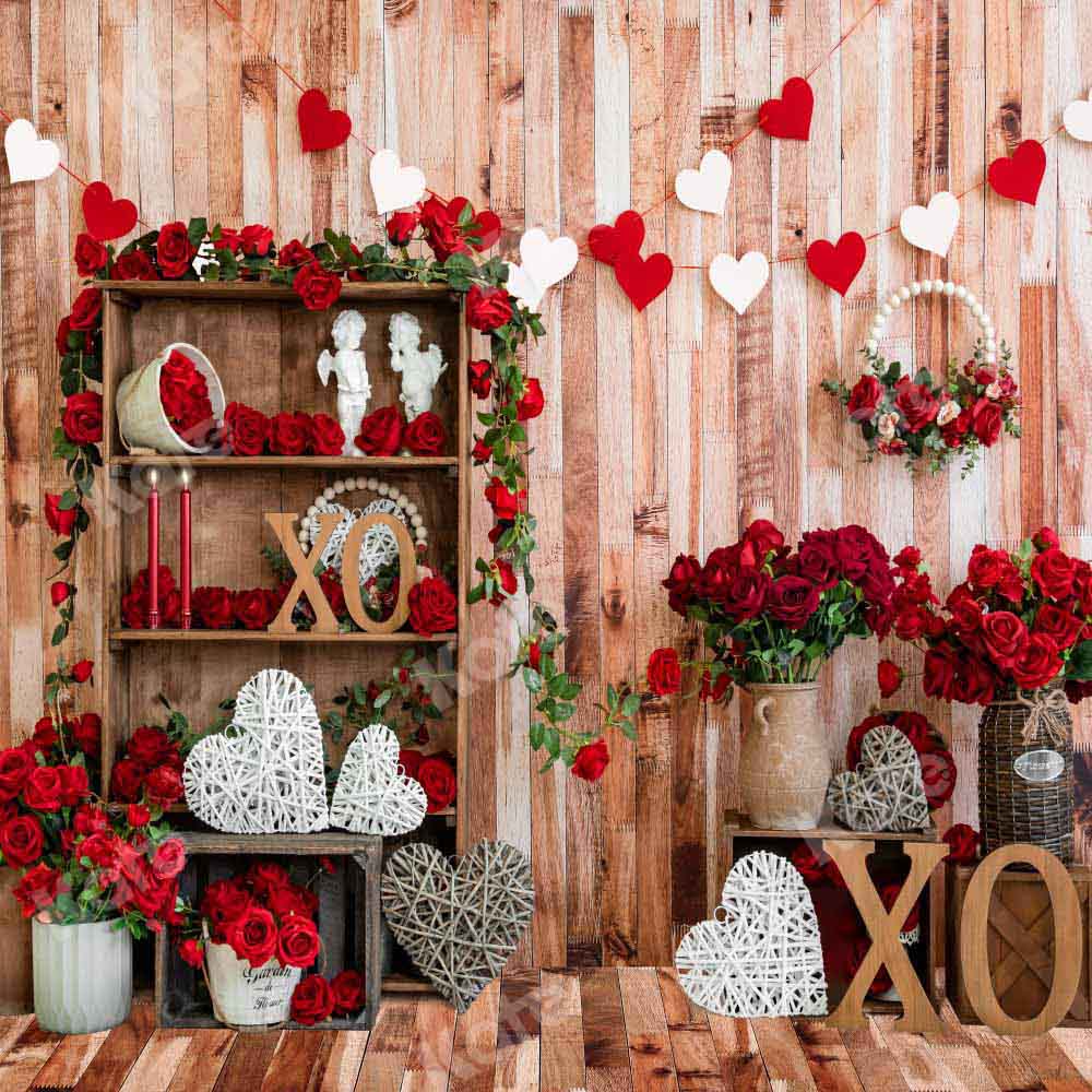 Kate Valentine's Day Backdrop Flower Room Designed by Emetselch - Kate Backdrop AU