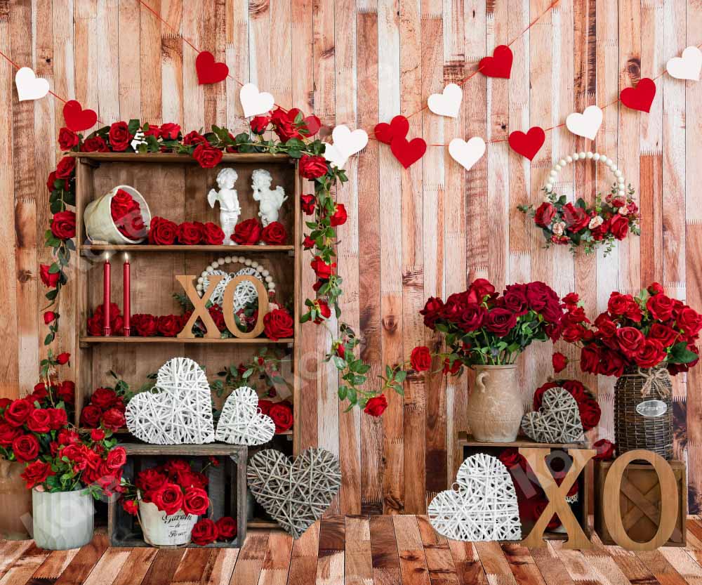 Kate Valentine's Day Backdrop Flower Room Designed by Emetselch - Kate Backdrop AU