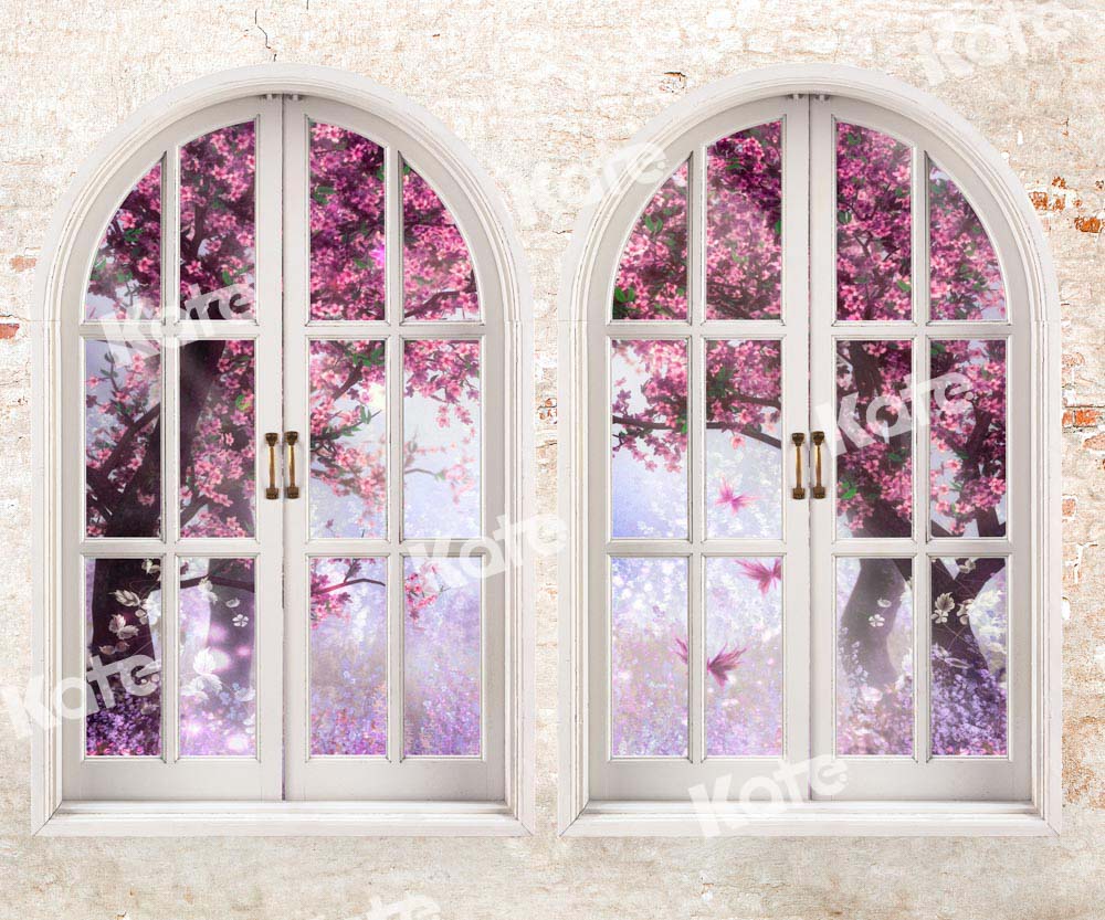 Kate Spring Flowers Backdrop Outside Window Designed by Chain Photography - Kate Backdrop AU