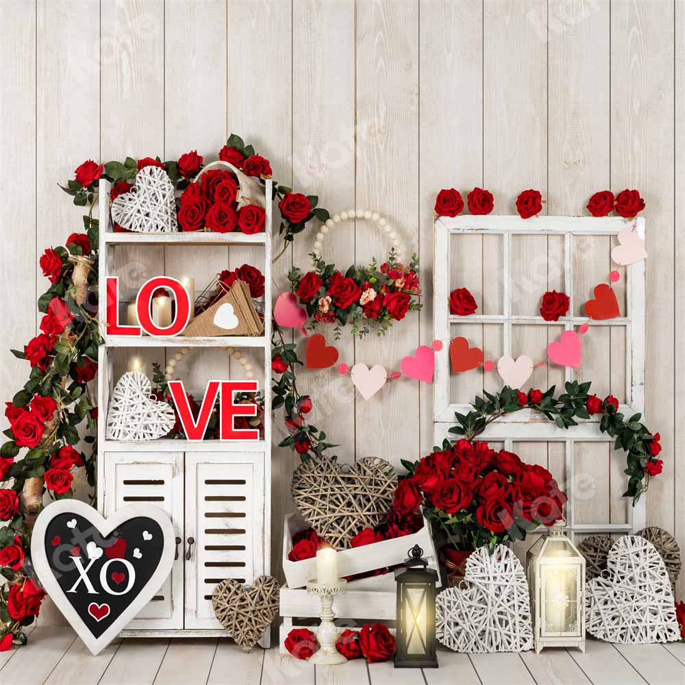 Kate Valentine's Day Backdrop Rose Shelf Designed by Emetselch - Kate Backdrop AU