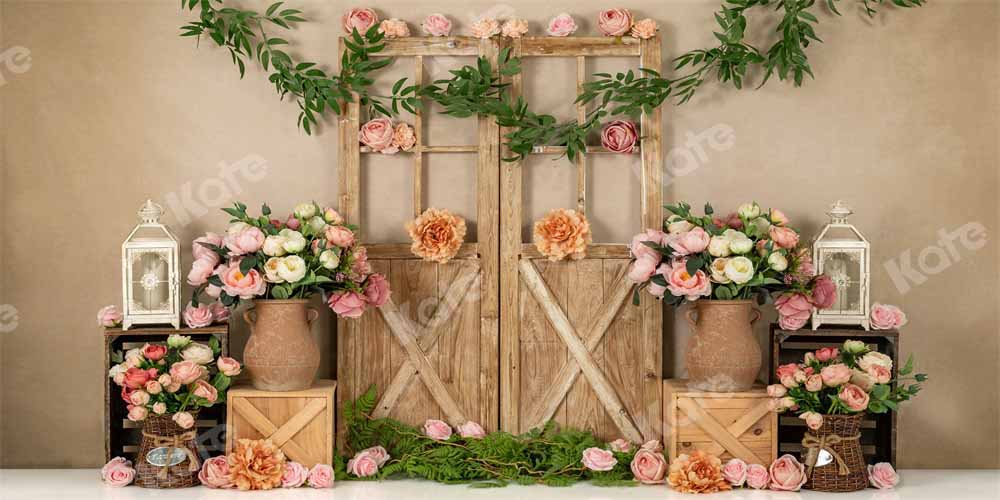 Kate Spring Birthday Backdrop Floral Designed by Emetselch - Kate Backdrop AU