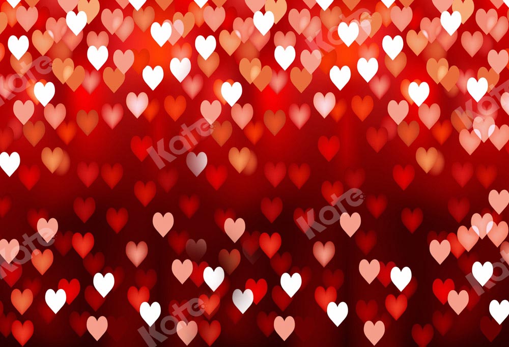 Kate Bokeh Valentine's Day Backdrop Red Defocus Designed by Kate Image - Kate Backdrop AU