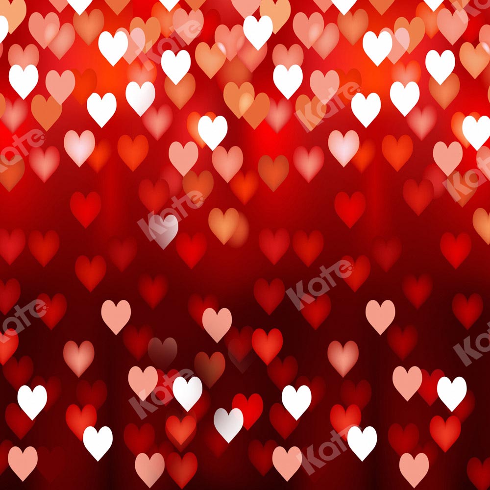 Kate Bokeh Valentine's Day Backdrop Red Defocus Designed by Kate Image - Kate Backdrop AU