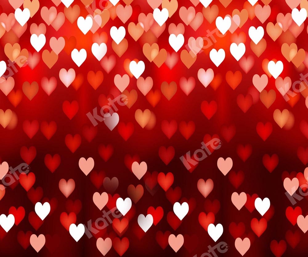 Kate Bokeh Valentine's Day Backdrop Red Defocus Designed by Kate Image - Kate Backdrop AU