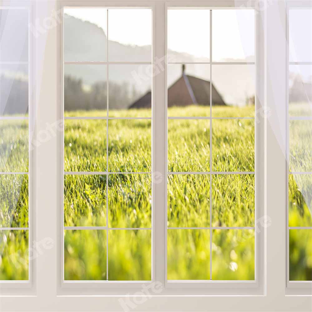 Kate Spring Window Backdrop Grassland Designed by Emetselch - Kate Backdrop AU