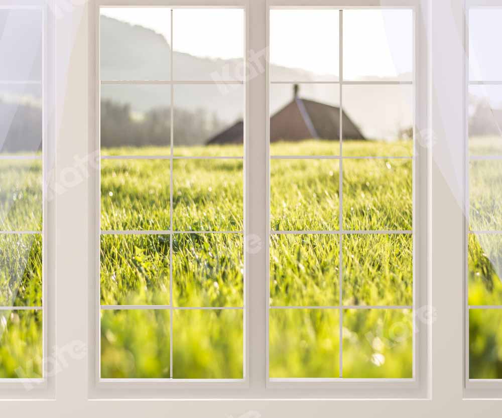 Kate Spring Window Backdrop Grassland Designed by Emetselch - Kate Backdrop AU