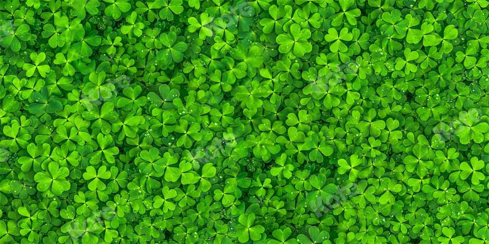 Kate Spring/St. Patrick's Day Backdrop Clover Lawn Floor Designed by Kate Image - Kate Backdrop AU