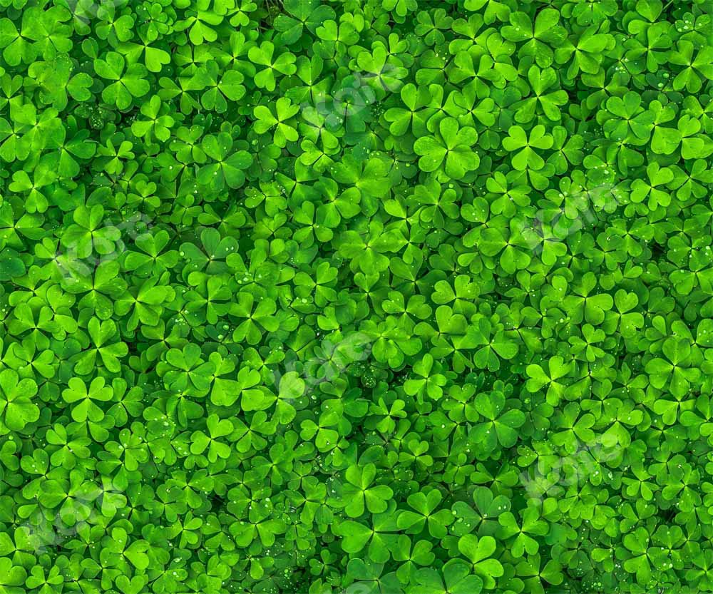 Kate Spring/St. Patrick's Day Backdrop Clover Lawn Floor Designed by Kate Image - Kate Backdrop AU