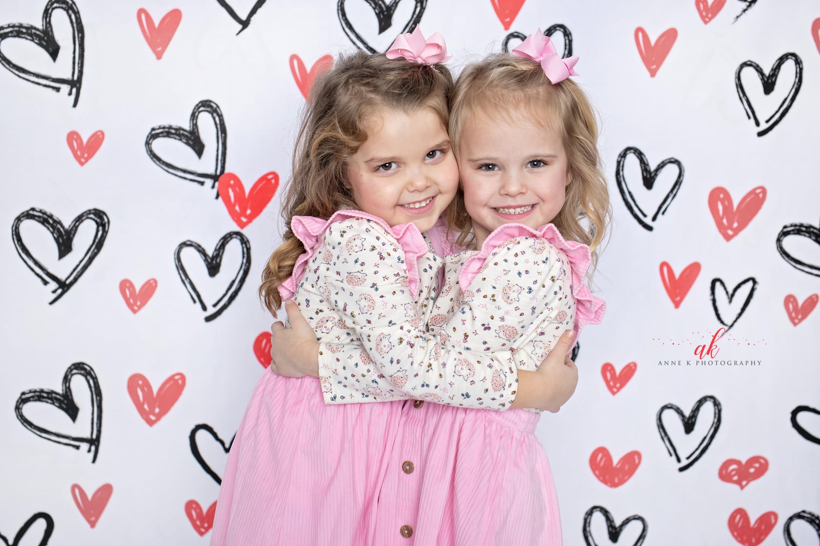 Kate Valentine's Day Backdrop White Loveheart for Photography - Kate Backdrop AU