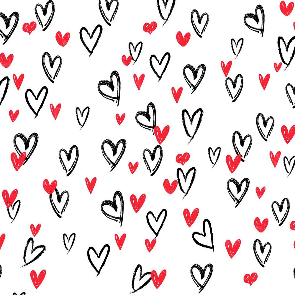 Kate Valentine's Day Backdrop White Loveheart for Photography - Kate Backdrop AU