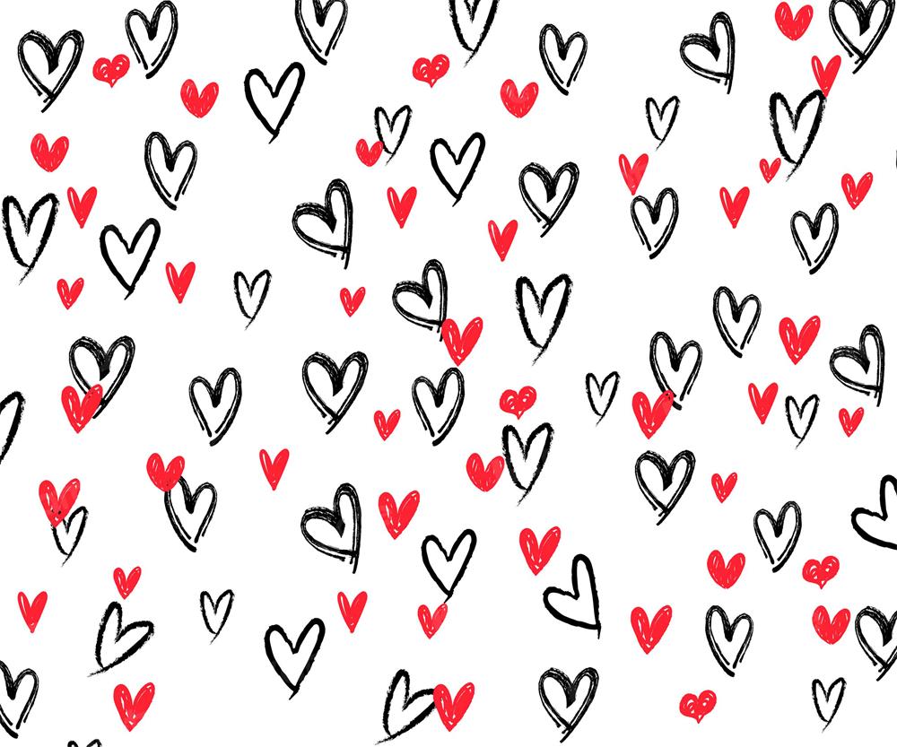 Kate Valentine's Day Backdrop White Loveheart for Photography - Kate Backdrop AU