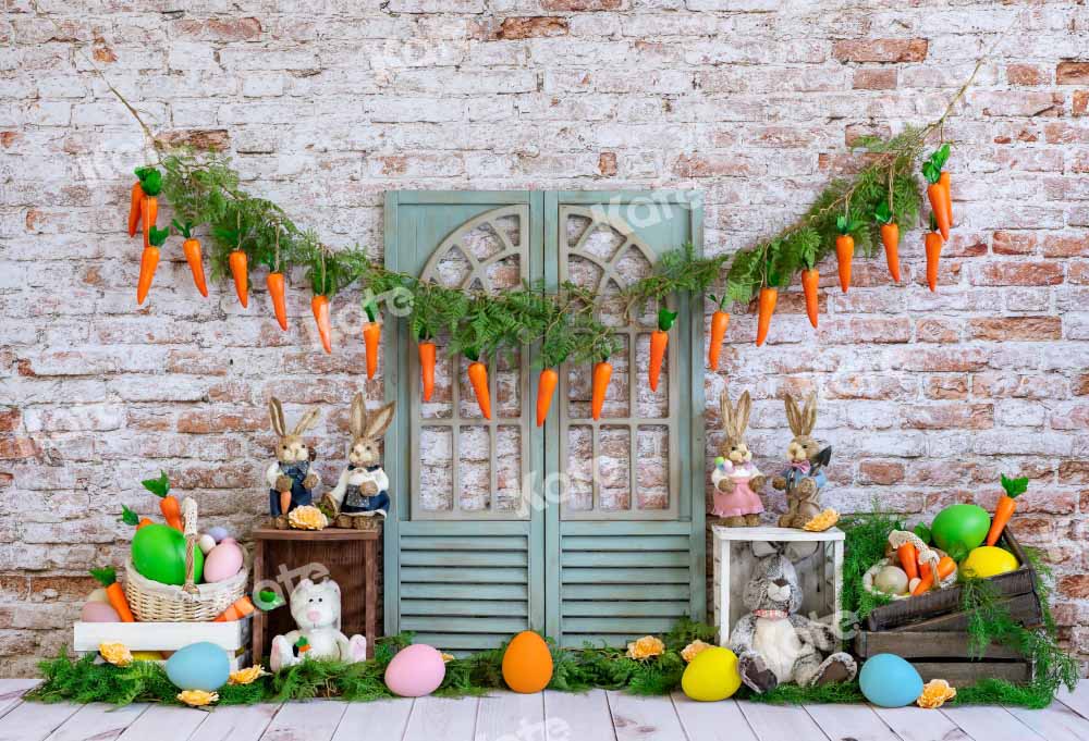 Kate Easter Bunny Backdrop Carrot Designed by Emetselch - Kate Backdrop AU