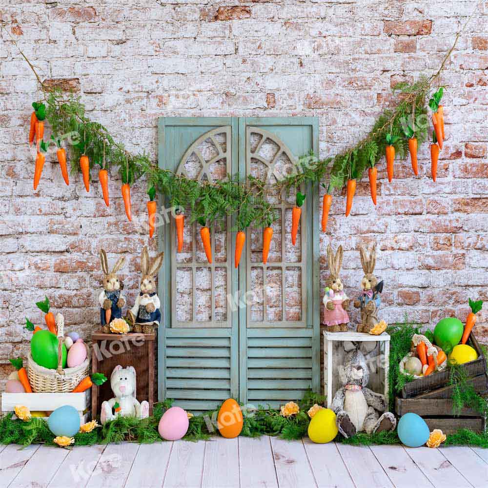 Kate Easter Bunny Backdrop Carrot Designed by Emetselch - Kate Backdrop AU