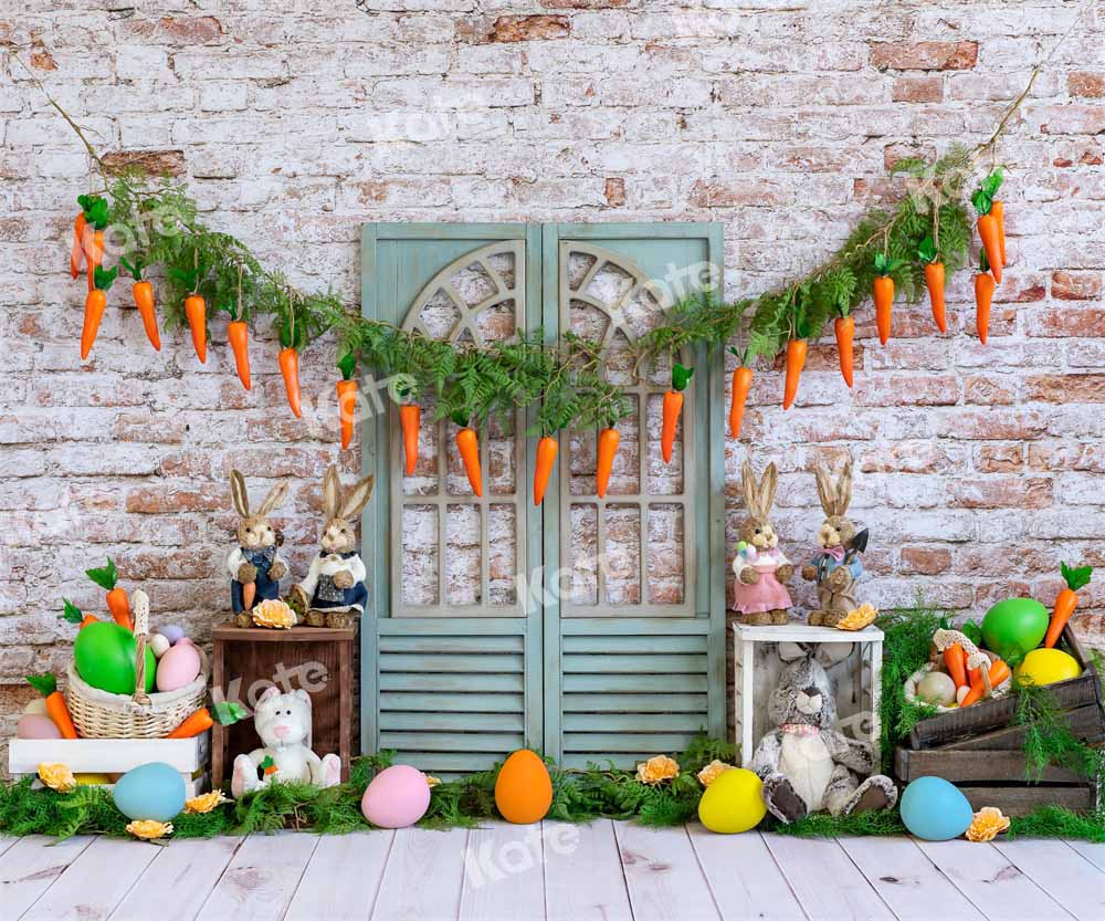 Kate Easter Bunny Backdrop Carrot Designed by Emetselch - Kate Backdrop AU