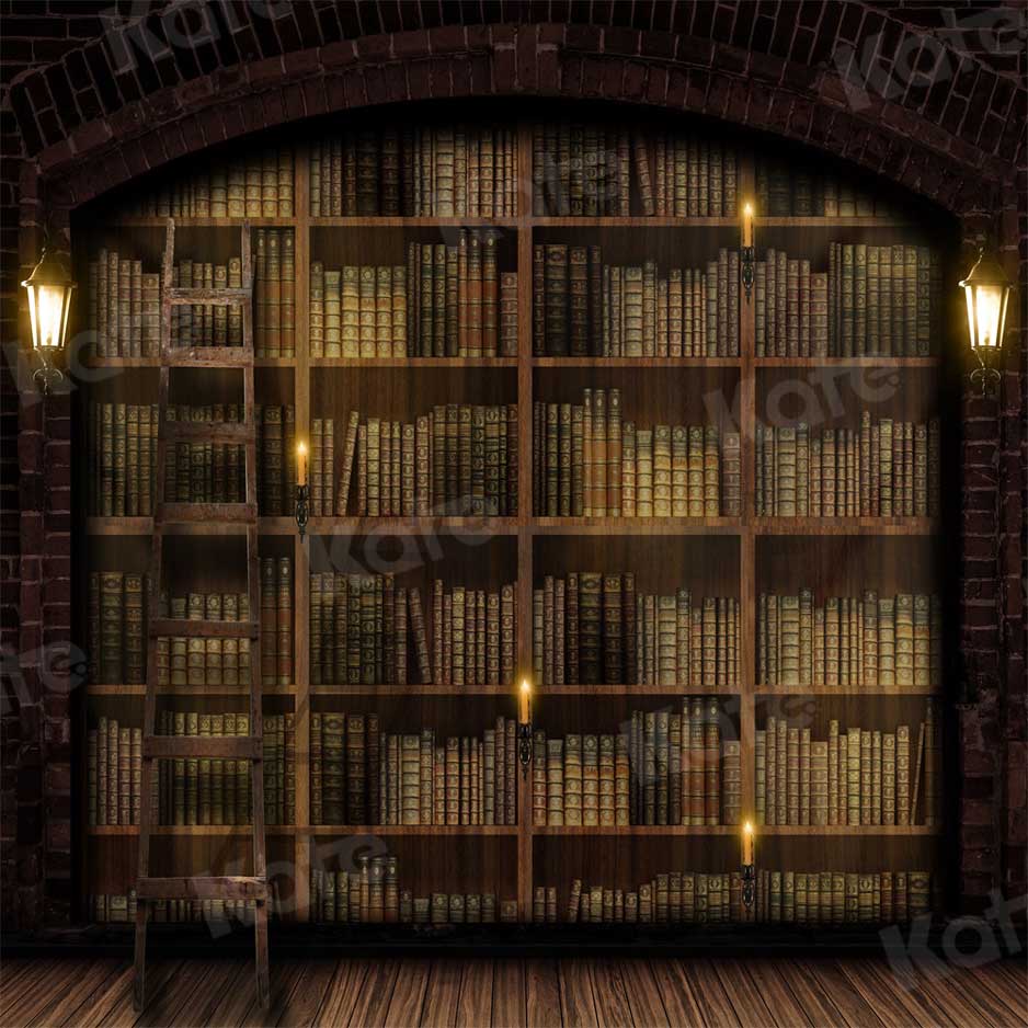 Kate Bookshelf Backdrop Retro for Photography - Kate Backdrop AU