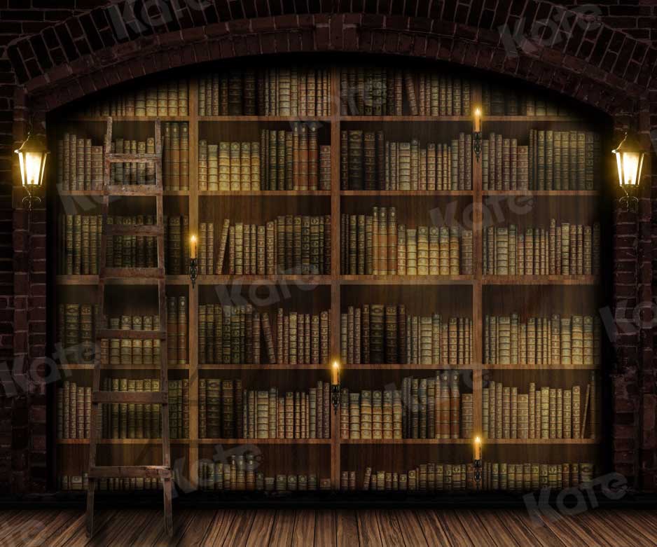 Kate Bookshelf Backdrop Retro for Photography - Kate Backdrop AU