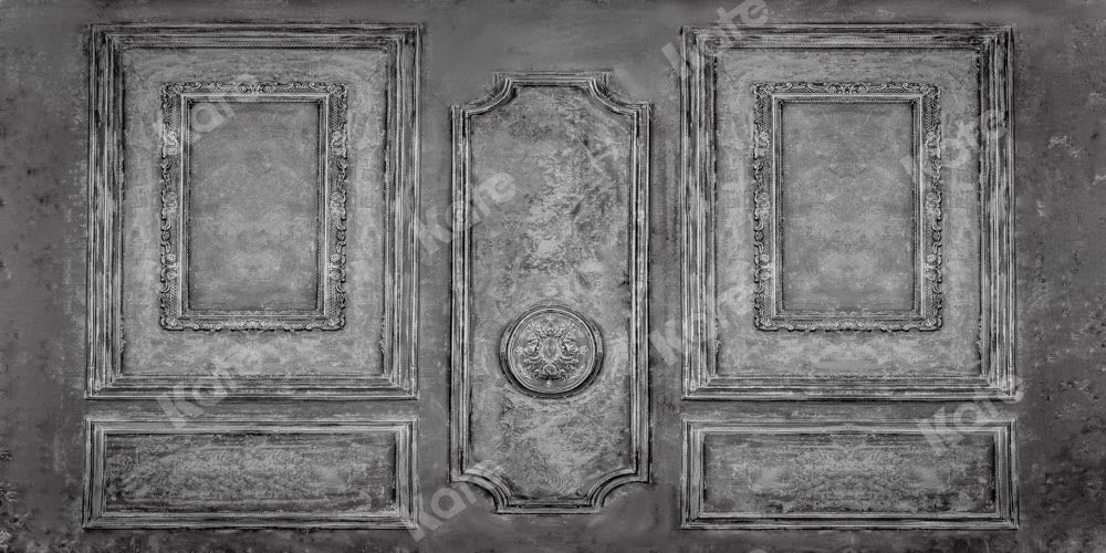 Kate Vintage Texture Backdrop Gray Wall Designed by Chain Photography - Kate Backdrop AU