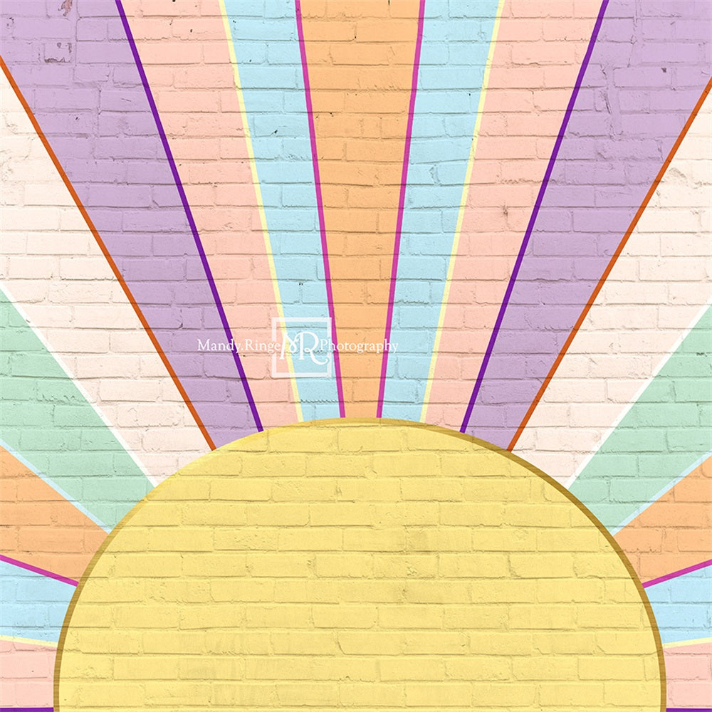 Kate Rainbow Sunshine Wall Backdrop Designed by Mandy Ringe Photography - Kate Backdrop AU