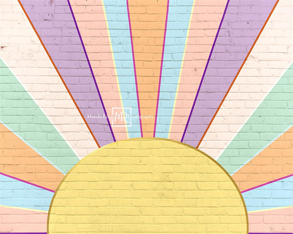 Kate Rainbow Sunshine Wall Backdrop Designed by Mandy Ringe Photography - Kate Backdrop AU