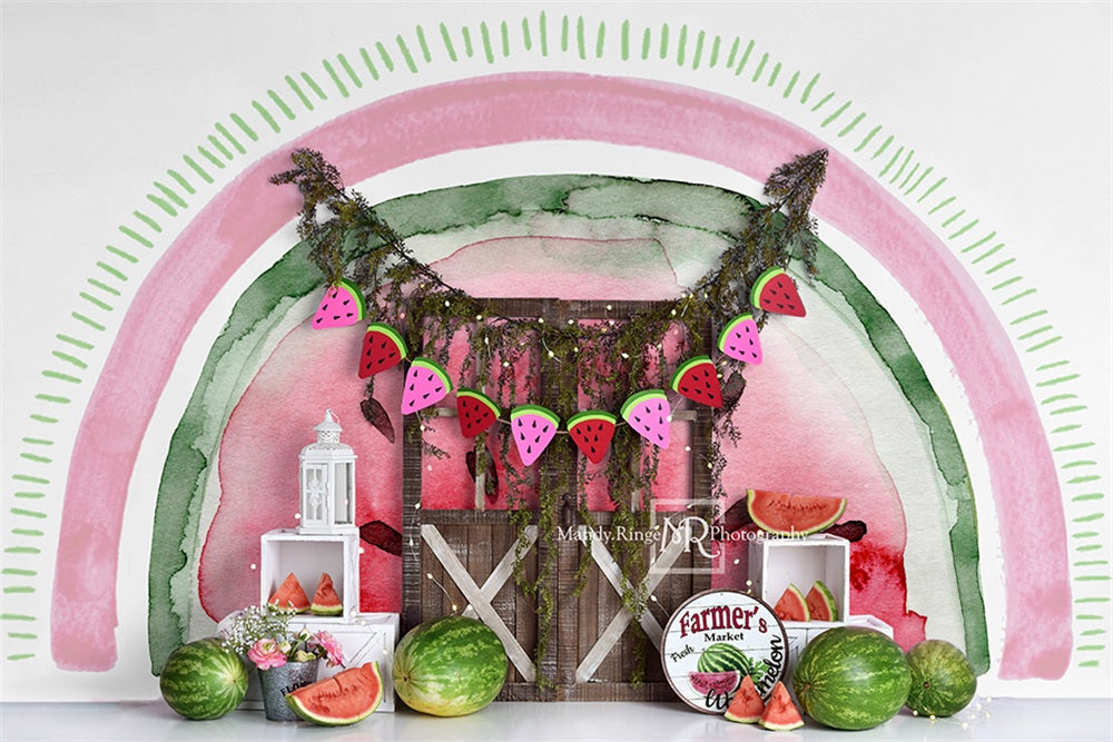 Kate Watermelon Celebration Backdrop Designed by Mandy Ringe Photography - Kate Backdrop AU
