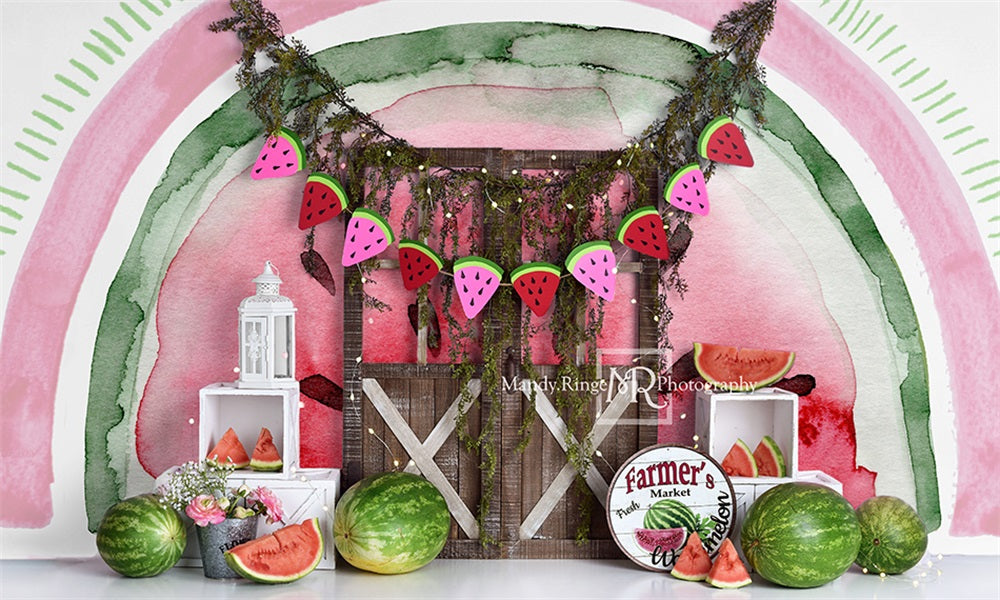 Kate Watermelon Celebration Backdrop Designed by Mandy Ringe Photography - Kate Backdrop AU