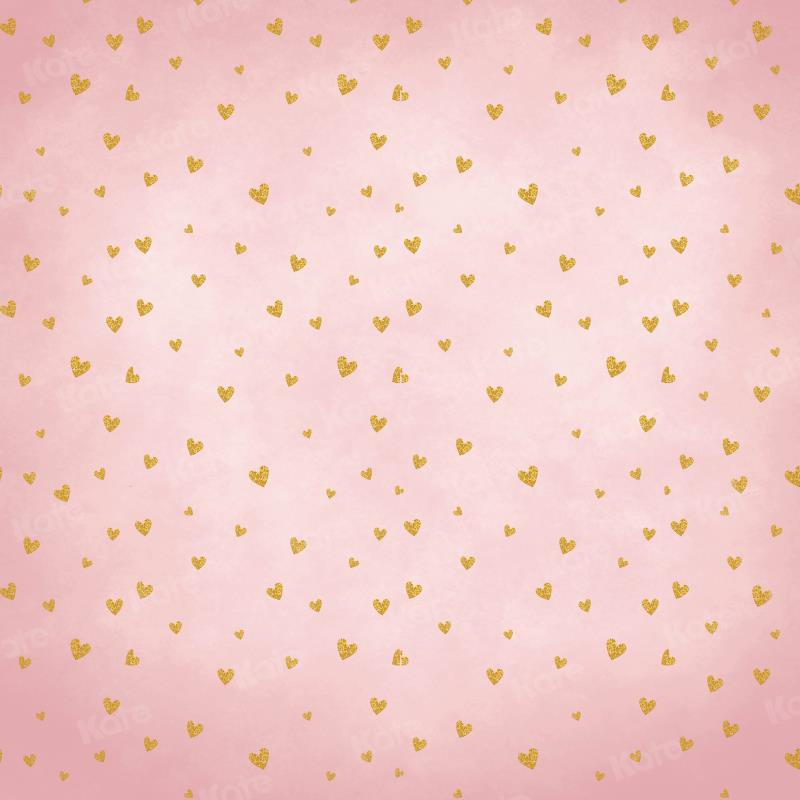 Kate Pink Backdrop Golden Love for Photography - Kate Backdrop AU
