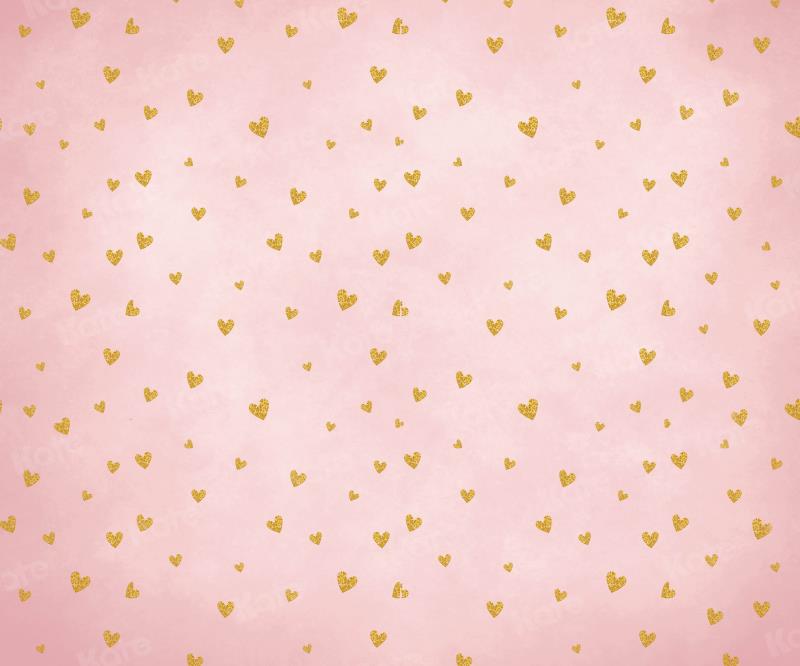 Kate Pink Backdrop Golden Love for Photography - Kate Backdrop AU