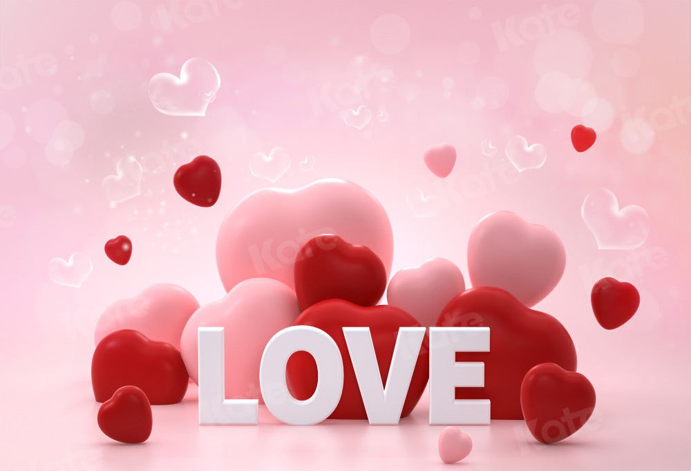 Kate Pink Valentine's Day Backdrop Love for Photography - Kate Backdrop AU