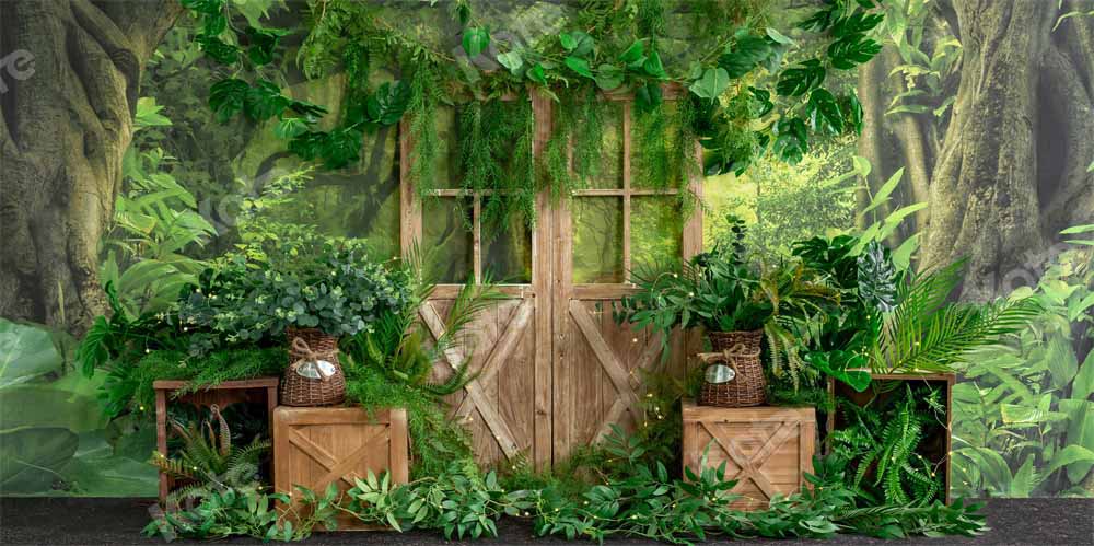 Kate Spring Summer Backdrop Green Plants Designed by Emetselch - Kate Backdrop AU