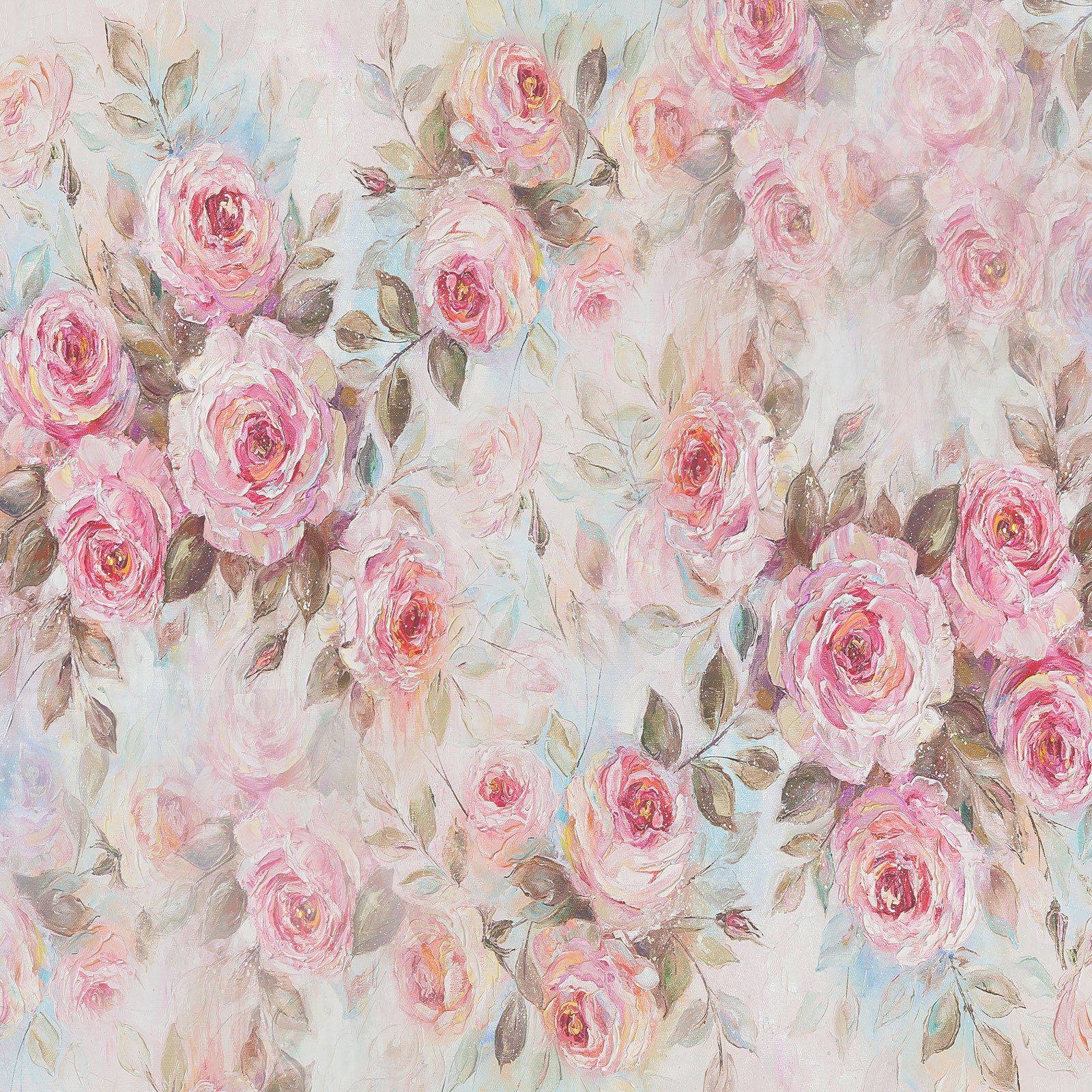 Kate Fine Art Backdrop Pink Flower Floral Oil Painting for Photography - Kate Backdrop AU