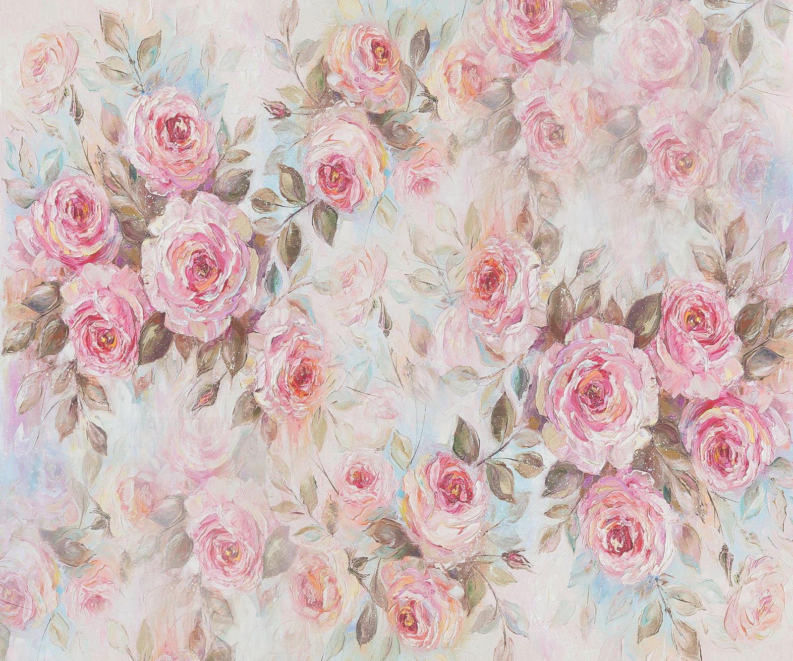 Kate Fine Art Backdrop Pink Flower Floral Oil Painting for Photography - Kate Backdrop AU