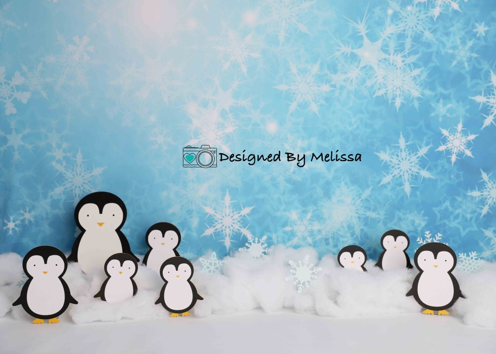 Kate Winter Penguins Backdrop Designed by Melissa King - Kate Backdrop AU