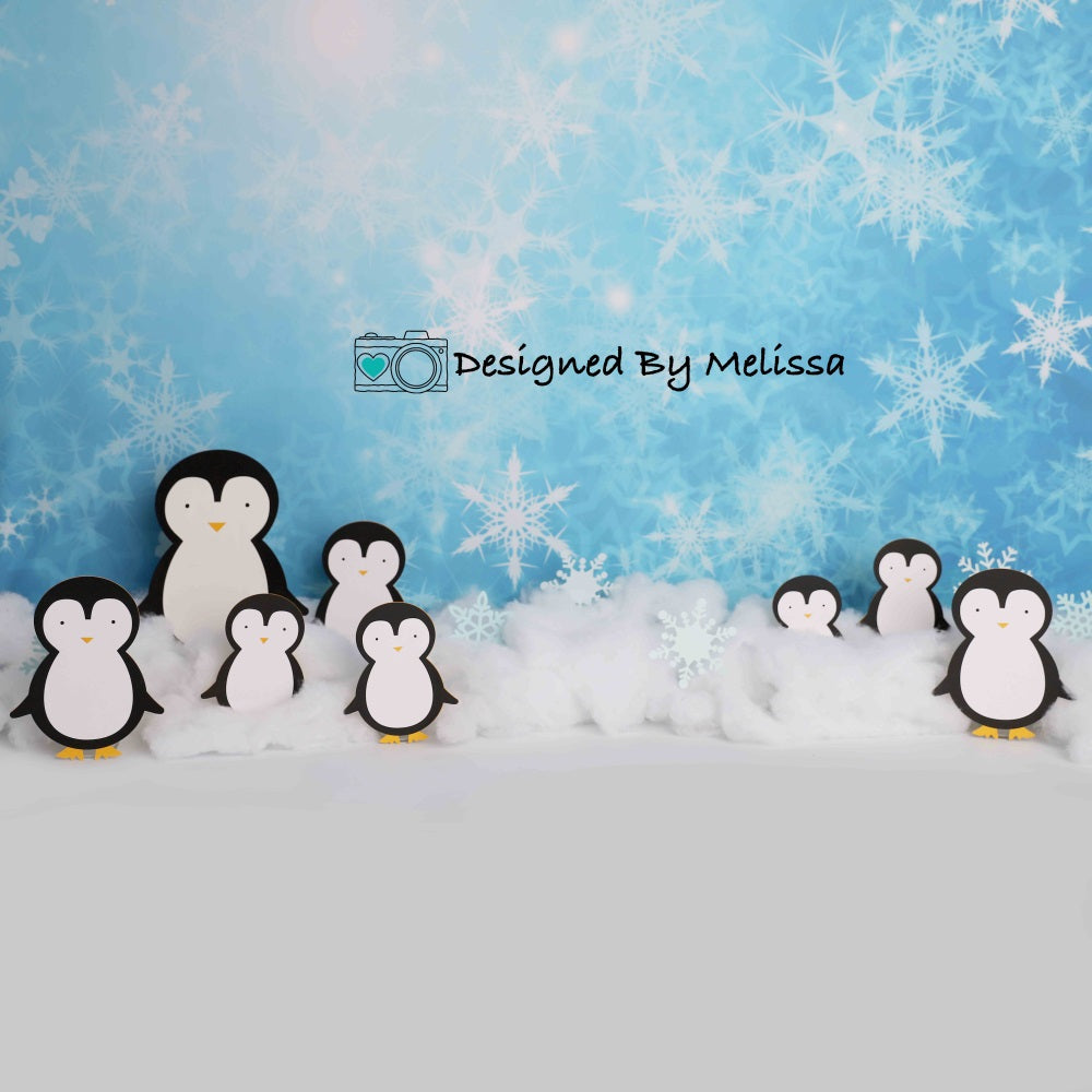 Kate Winter Penguins Backdrop Designed by Melissa King - Kate Backdrop AU