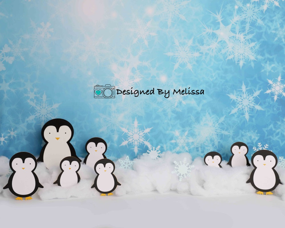 Kate Winter Penguins Backdrop Designed by Melissa King - Kate Backdrop AU