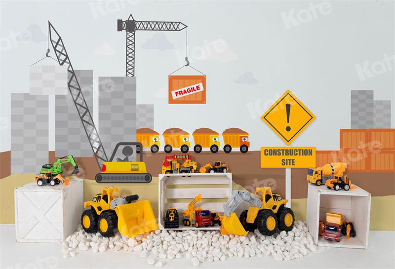 Kate Construction Site Backdrop Kids Toys for Photography - Kate Backdrop AU