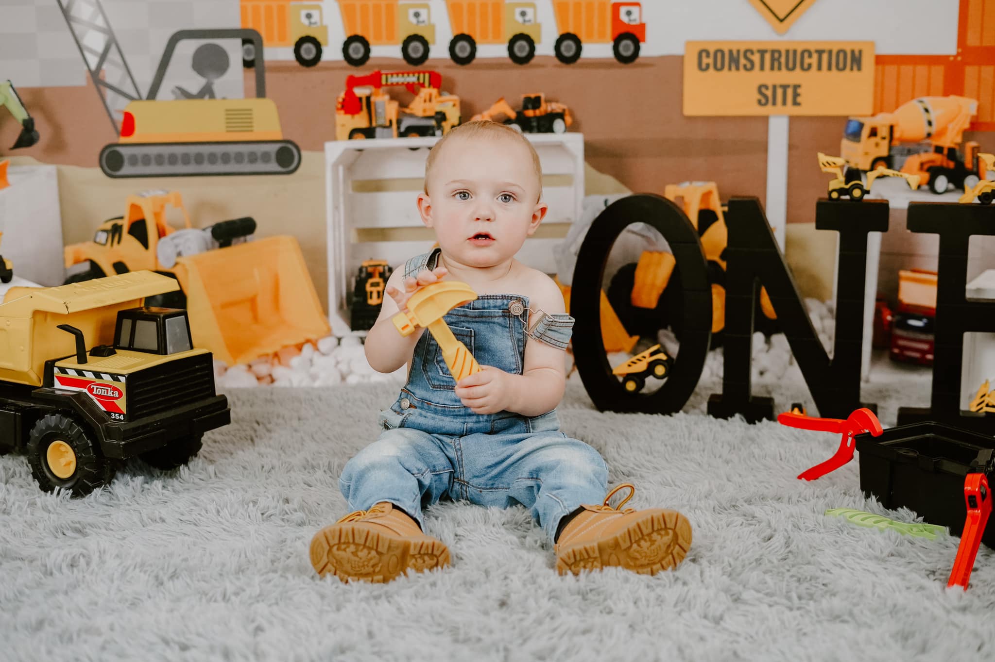 Kate Construction Site Backdrop Kids Toys for Photography - Kate Backdrop AU